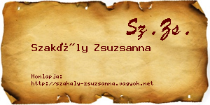Szakály Zsuzsanna névjegykártya